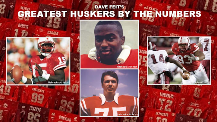 Counting down the greatest Nebraska football players by jersey number. Counting down the greatest Nebraska football players by jersey number.
