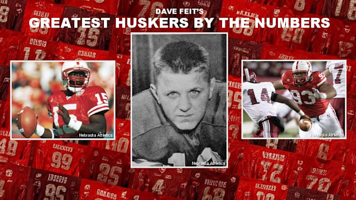 Counting down the greatest Nebraska football players by jersey number. Counting down the greatest Nebraska football players by jersey number.