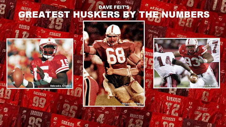 Counting down the greatest Nebraska football players by jersey number.