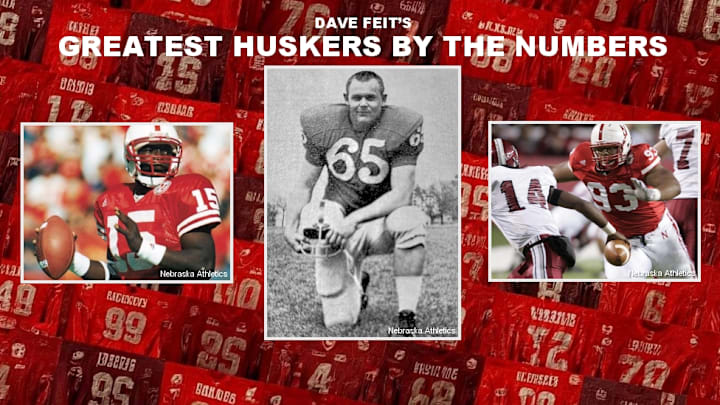 Counting down the greatest Nebraska football players by jersey number.