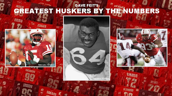 Counting down the greatest Nebraska football players by jersey number.