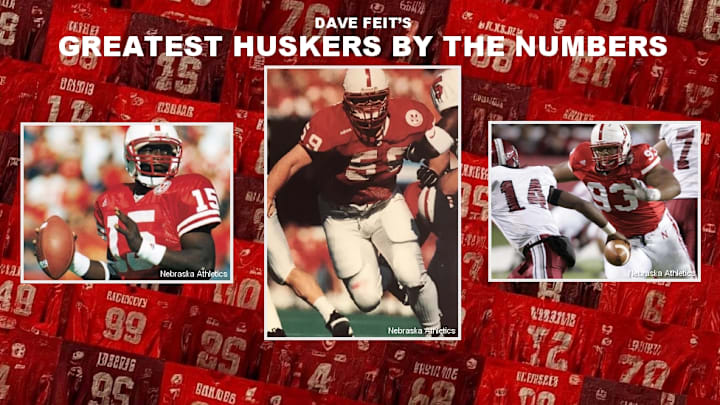 Counting down the greatest Nebraska football players by jersey number. Counting down the greatest Nebraska football players by jersey number.