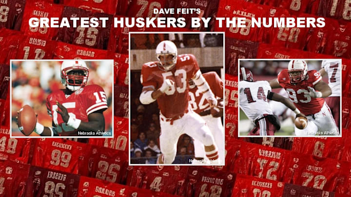 Counting down the greatest Nebraska football players by jersey number. Counting down the greatest Nebraska football players by jersey number.