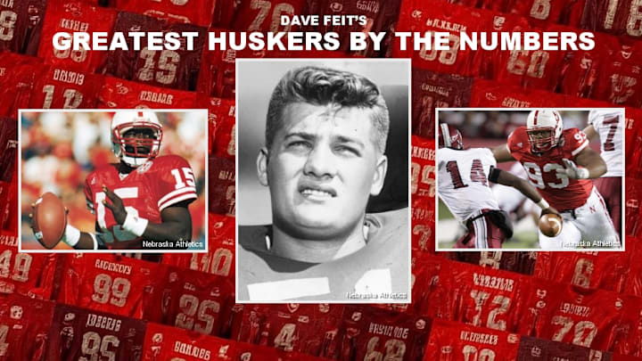 Counting down the greatest Nebraska football players by jersey number. Counting down the greatest Nebraska football players by jersey number.