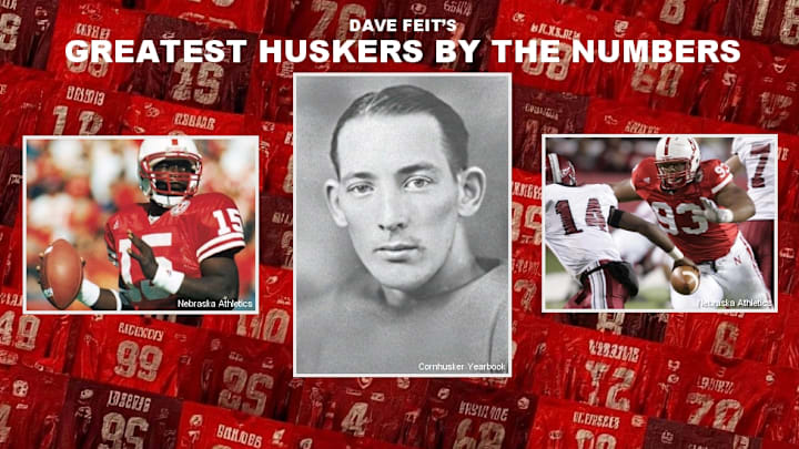 Counting down the greatest Nebraska football players by jersey number.