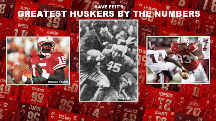 Counting down the greatest Nebraska football players by jersey number.