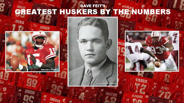Counting down the greatest Nebraska football players by jersey number.