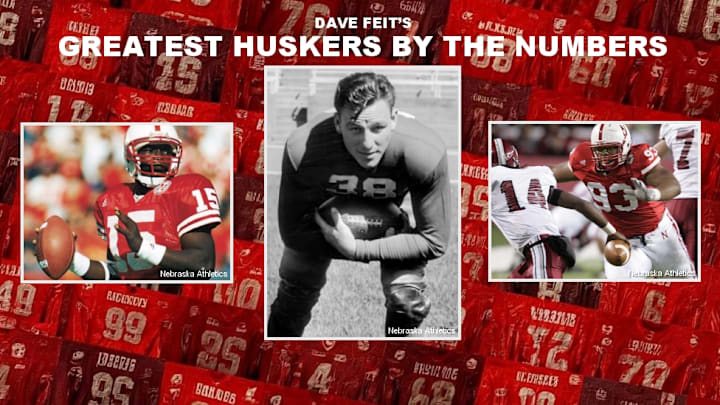 Counting down the greatest Nebraska football players by jersey number.