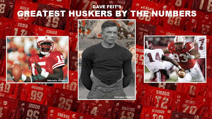 Counting down the greatest Nebraska football players by jersey number.