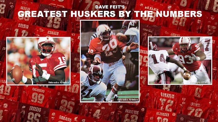 Counting down the greatest Nebraska football players by jersey number. Counting down the greatest Nebraska football players by jersey number.