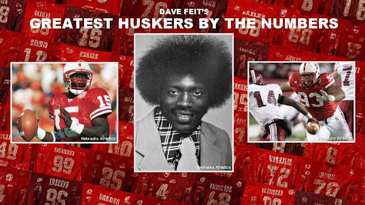 Counting down the greatest Nebraska football players by jersey number. Counting down the greatest Nebraska football players by jersey number.