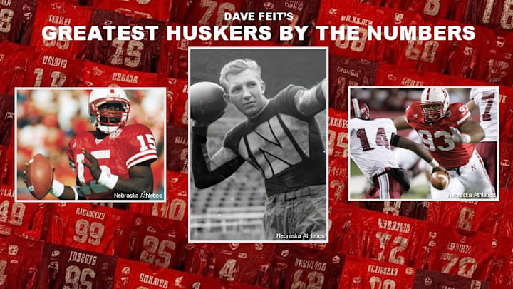 Counting down the greatest Nebraska football players by jersey number.