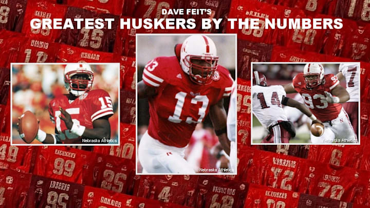 Counting down the greatest Nebraska football players by jersey number.