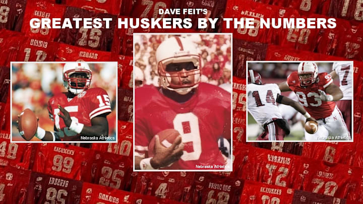 Counting down the greatest Nebraska football players by jersey number. Counting down the greatest Nebraska football players by jersey number.