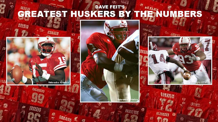 Counting down the greatest Nebraska football players by jersey number.