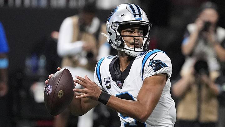 Panthers quarterback Bryce Young passed for 287 yards and three touchdowns in Carolina's win over Atlanta on Sunday. Panthers quarterback Bryce Young passed for 287 yards and three touchdowns in Carolina's win over Atlanta on Sunday.