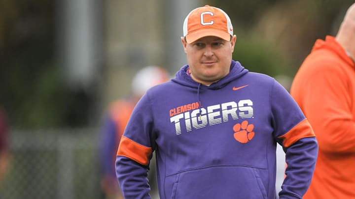 Clemson defensive coordinator Wes Goodwin
