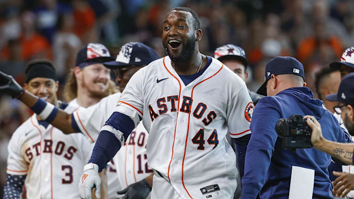 Houston Astros designated hitter Yordan Alvarez.