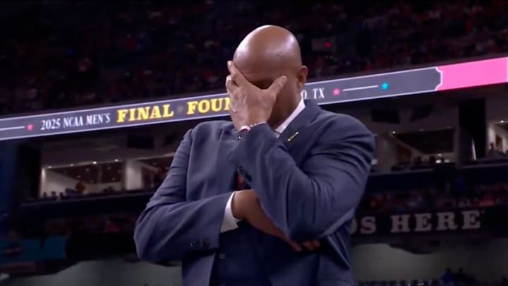 A disappointed Barkley watches his Auburn Tigers in the Final Four