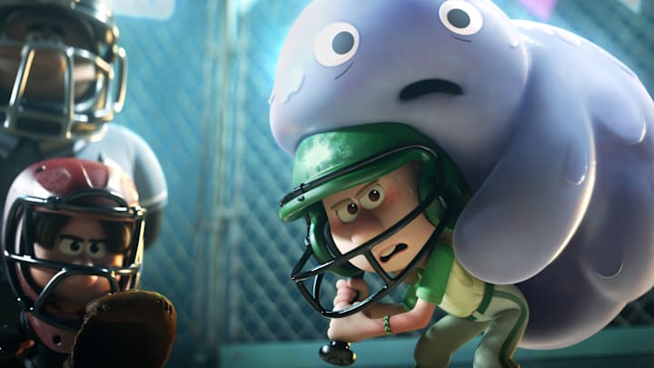 WIN OR LOSE - Sweaty blob and Laurie. © 2024 Disney/Pixar. All Rights Reserved.