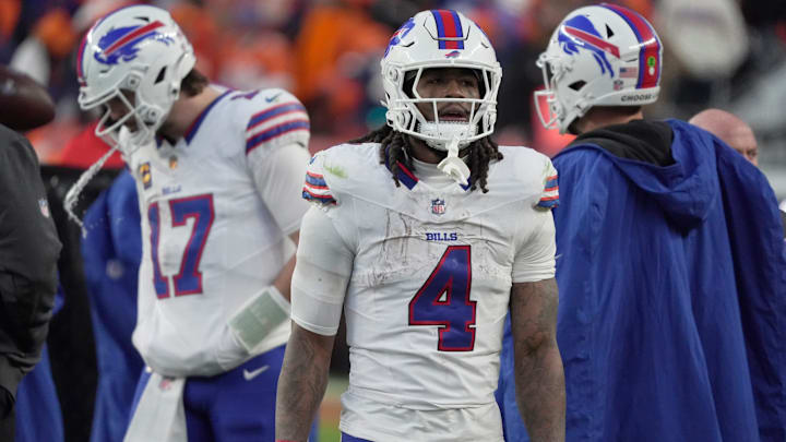 Buffalo Bills running back James Cook III.