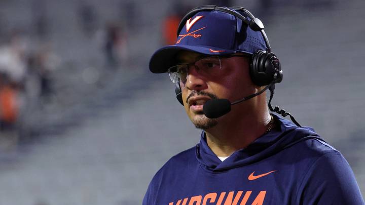 Sep 11, 2026; Charlottesville, Virginia, USA; Virginia Cavaliers head coach Tony Elliott is interviewed after the game against the Norfolk State Spartans at Scott Stadium. Mandatory Credit: Amber Searls-Imagn Images Sep 11, 2026; Charlottesville, Virginia, USA; Virginia Cavaliers head coach Tony Elliott is interviewed after the game against the Norfolk State Spartans at Scott Stadium. Mandatory Credit: Amber Searls-Imagn Images