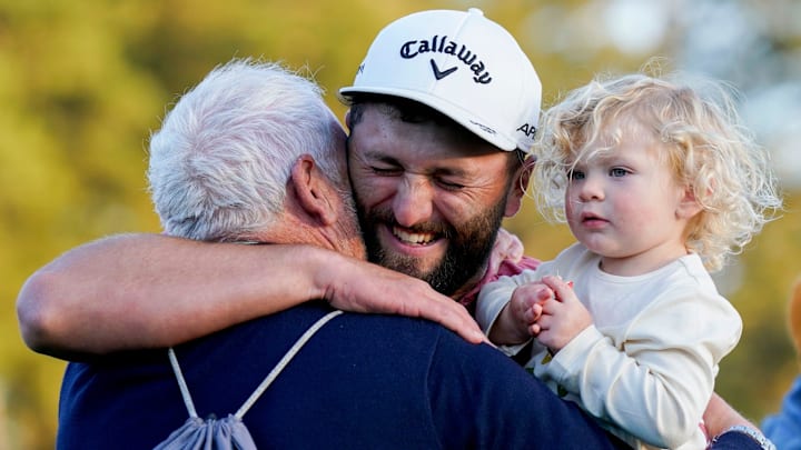 Jon Rahm seemed more comfortable during his pre-Masters press conference this year. 