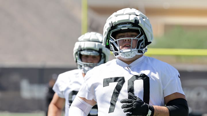 Las Vegas Raiders OL Jackson Powers-Johnson.
