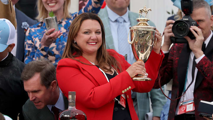 Cherie DeVaux became the first female trainer to win the Kentucky Derby after Golden Tempo’s historic win at Churchill Downs.
