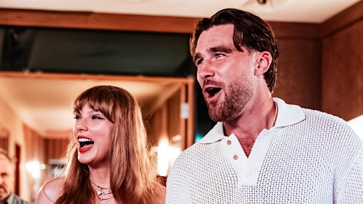 Taylor Swift and Travis Kelce at TEU.