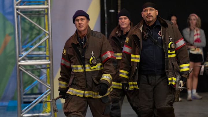 CHICAGO FIRE -- "Born of Fire" Episode 13013 -- Pictured: (l-r) Taylor Kinney as Kelly Severide, Joe Miñoso as Joe Cruz -- (Photo by: Peter Gordon/NBC)
