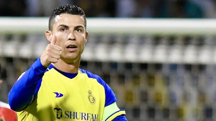 Cristiano Ronaldo conheceu Nabil Saeed antes de partida do Al-Nassr, pelo Campeonato Saudita.