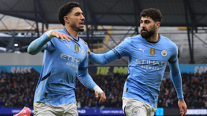 Omar Marmoush (left) and Joško Gvardiol (right) will look to cause havoc from City's left wing.