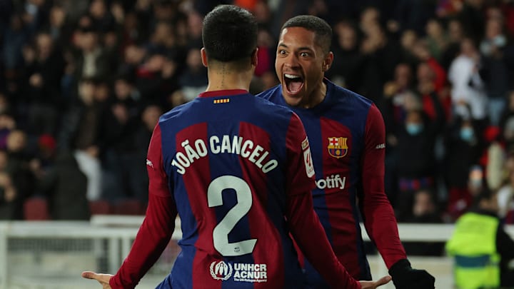 Vitor Roque marcou pela primeira vez com o uniforme do Barcelona nesta quarta-feira, 31. 
