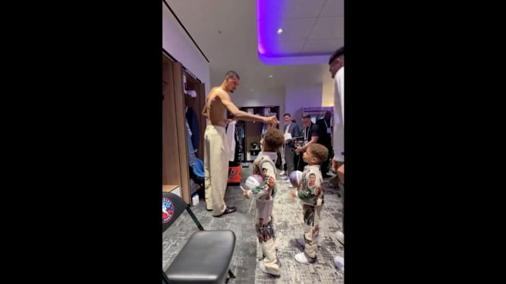 Wemby is playing for Team World in the All-Star Game on Sunday evening. Wemby is playing for Team World in the All-Star Game on Sunday evening.