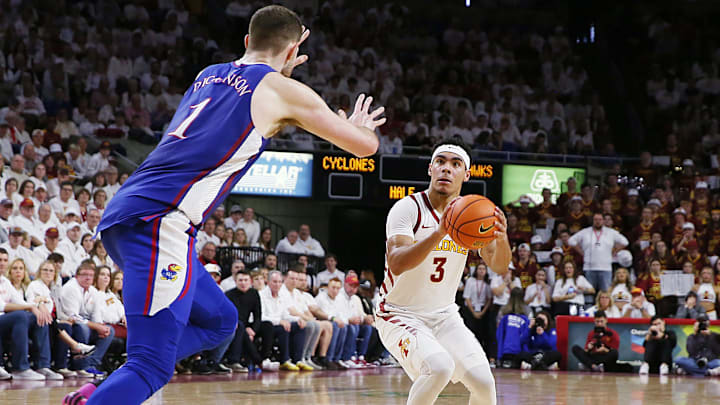 Iowa State's Tamin Lipsey and Hunter Dickinson from Kansas will lead their teams into battle Wednesday night.