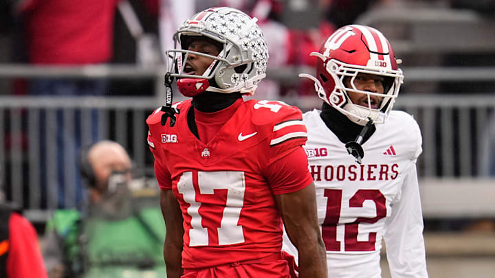 Carnell Tate and the Ohio State Buckeyes defeated Indiana 38–15 on Saturday.
