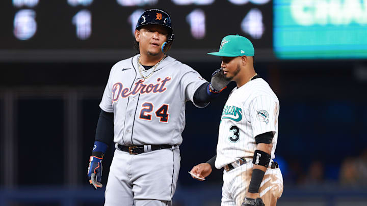 El astro de Detroit Miguel Cabrera compartió con Luis Arráez en Miami