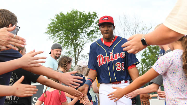 The Greenville Drive took on the Bowling Green Hot Rods at Fluor Field on April 4, 2025.This was the opening day of the season and the 20h Anniversary of the Drive at the park.