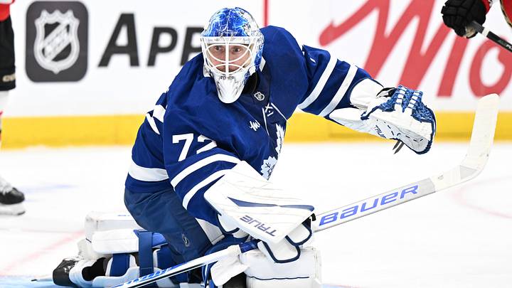 Sep 23, 2026; Toronto, Ontario, CAN; Toronto Maple Leafs goalie Sergei Bobrovsky (72) follows the puck after making a save against the Ottawa Senators during the second period at Scotiabank Arena. Mandatory Credit: Dan Hamilton-Imagn Images Sep 23, 2026; Toronto, Ontario, CAN; Toronto Maple Leafs goalie Sergei Bobrovsky (72) follows the puck after making a save against the Ottawa Senators during the second period at Scotiabank Arena. Mandatory Credit: Dan Hamilton-Imagn Images