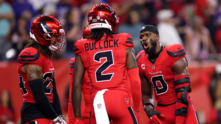 Led by Calen Bullock, Will Anderson Jr. and Danielle Hunter, the Houston Texans defense submitted a dominant effort in a 23-19 win over the Buffalo Bills on Thursday Night Football