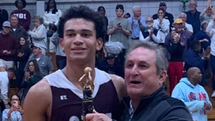 Elijah Guidry won the MVP Award in leading St. Thomas More to a championship in its own Sunkist Shootout this weekend. The Cougars are up two spots in this weekend's rankings to No. 10.