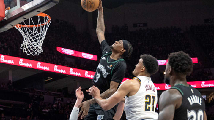 Jaden McDaniels put the exclamation point on the Timberwolves’ Game 2 win.