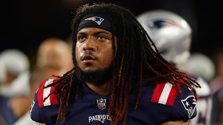Former New England Patriots linebacker Cameron McGrone. Former New England Patriots linebacker Cameron McGrone.