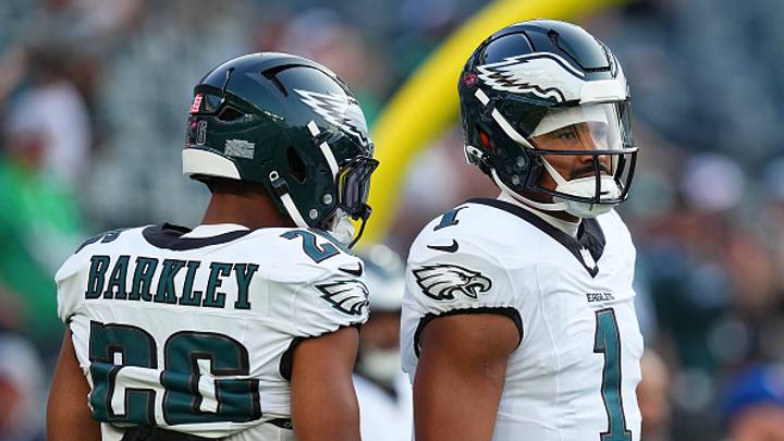 Jalen Hurts y Saquon Barkley son los dos grandes activos de la ofensiva del campeón de la NFL. Jalen Hurts y Saquon Barkley son los dos grandes activos de la ofensiva del campeón de la NFL.