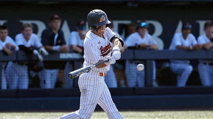Aledo scored six runs in the final three innings and backed starter Devin MIller with 11 hits to win the Class 5A Division I state championship over Smithson Valley on Friday, June 6, 2025 at Dell Diamond in Round Rock.