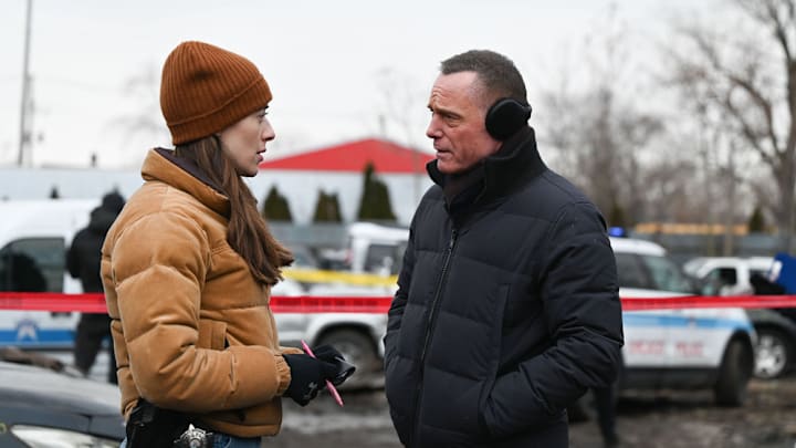 CHICAGO P.D. -- "Safe Harbor" Episode 11003 -- Pictured: (l-r) Marina Squerciati as Kim Burgess, Jason Beghe as Hank Voight -- (Photo by: Lori Allen/NBC)