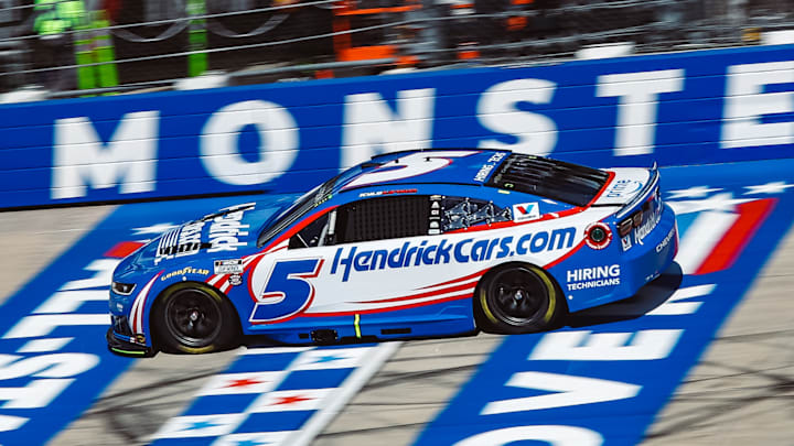 Kyle Larson during NASCAR All-Star Race practice at Dover Motor Speedway on Friday, May 15, 2026.