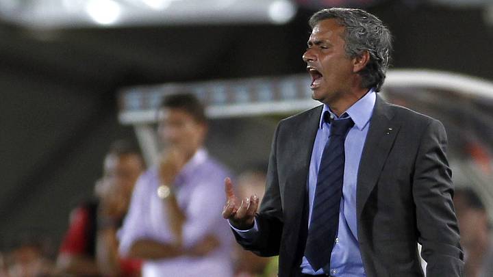 Real Madrid's coach Portuguese Jose Mour Real Madrid's coach Portuguese Jose Mour