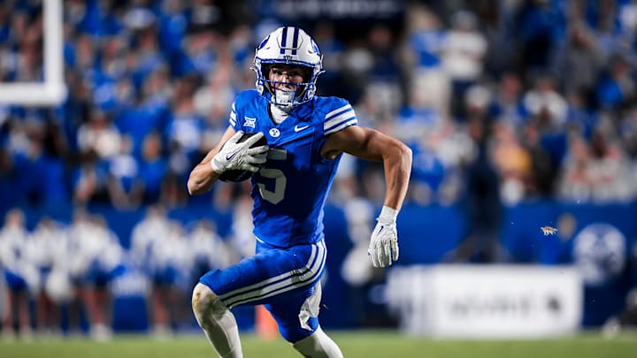 BYU WR Cody Hagen against WVU